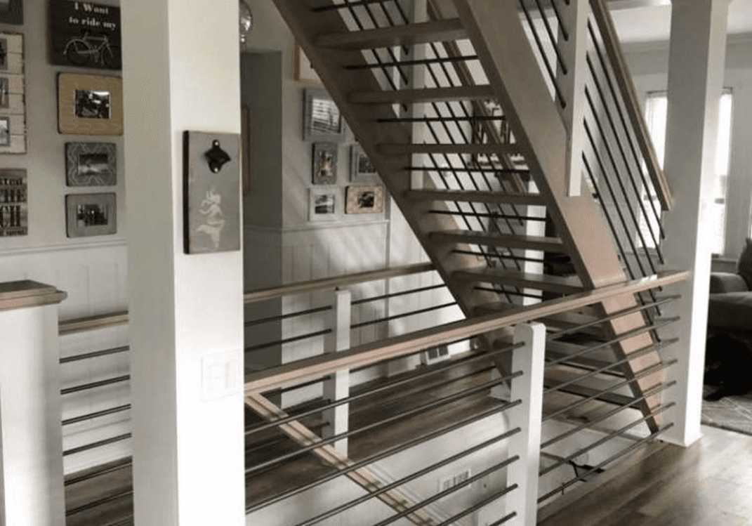 Contemporary home interior staircase design